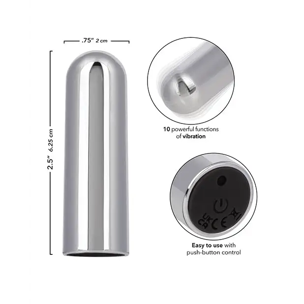 10 Function Rechargeable Bullet Stimulator - Stimulators