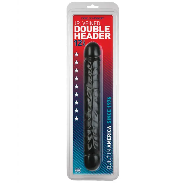 12’’ Jr. Double Header - Black - Dongs & Dildos