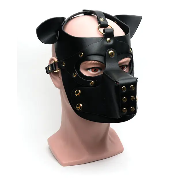 665 Bondage Pup Hood - O/S Black