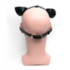 665 Bondage Pup Hood - O/S Black/Purple