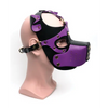 665 Bondage Pup Hood - O/S Black/Purple