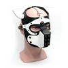 665 Bondage Pup Hood - O/S Black/White