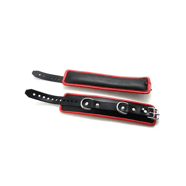 665 Padded Locking Wrist Restraint - Red - Bondage Blindfolds & Restraints