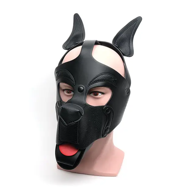 665 Playful Pup Hood - O/S Black