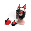 665 Playful Pup Hood - O/S Black/White/Red