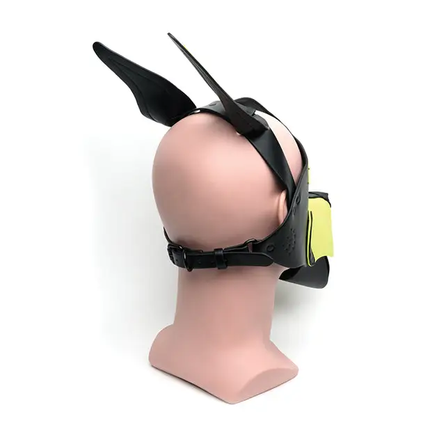 665 Playful Pup Hood - O/S Black/Yellow