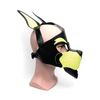 665 Playful Pup Hood - O/S Black/Yellow