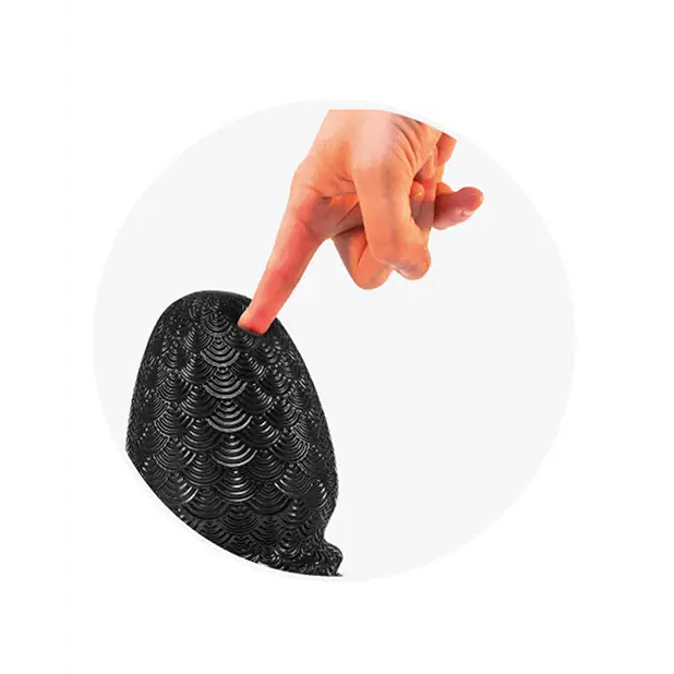 665 STRETCH’R Ripple Butt Plug - M Bla - Anal Products