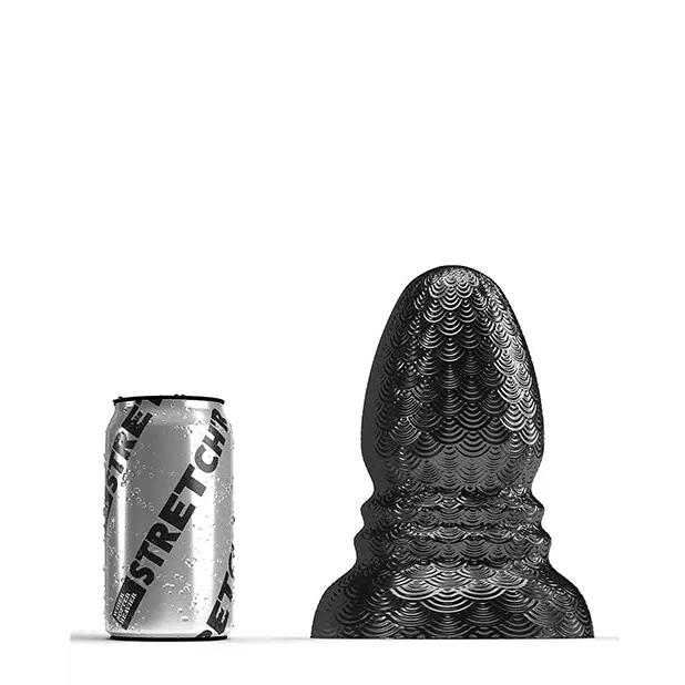 665 STRETCH’R Ripple Butt Plug - M Bla - Anal Products