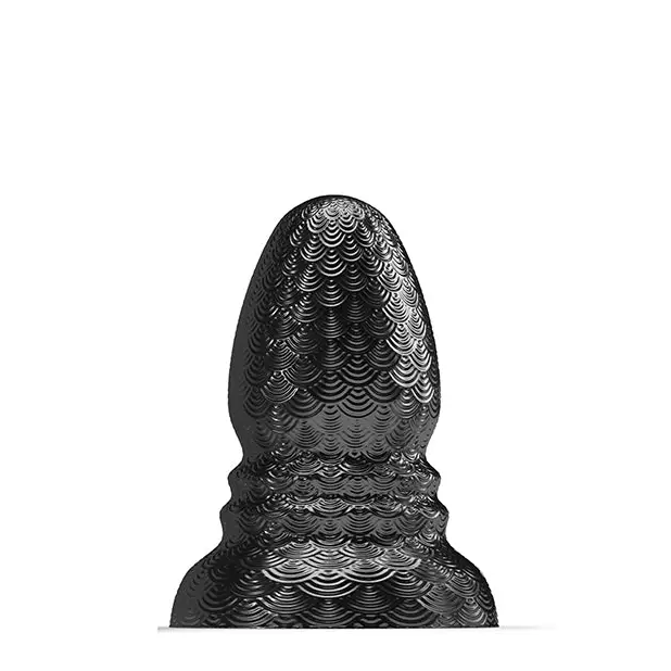 665 STRETCH’R Ripple Butt Plug - M Bla - Anal Products