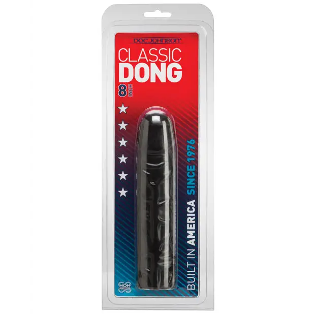 8’’ Classic Dong - Black - Dongs & Dildos