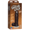 8’’ Realistic Cock w/Balls - Black - Dongs & Dildos