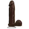 8’’ Realistic Cock w/Balls - Black - Dongs & Dildos