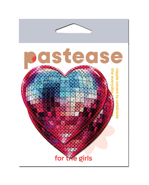Pastease Sparkling Discoball Heart, Blue and Pink O/S