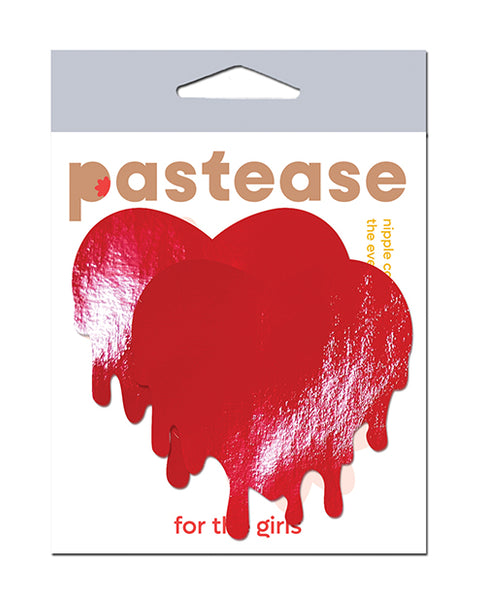 Pastease Faux Leather Melty Heart, Red O/S