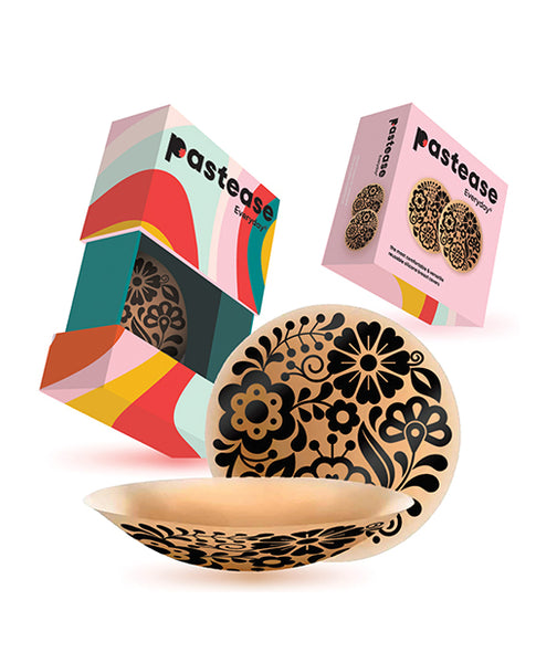 Pastease HALOS Silicone Floral Nipple Covers w/Travel Box, Bloom A-C Cup 10 or More Uses