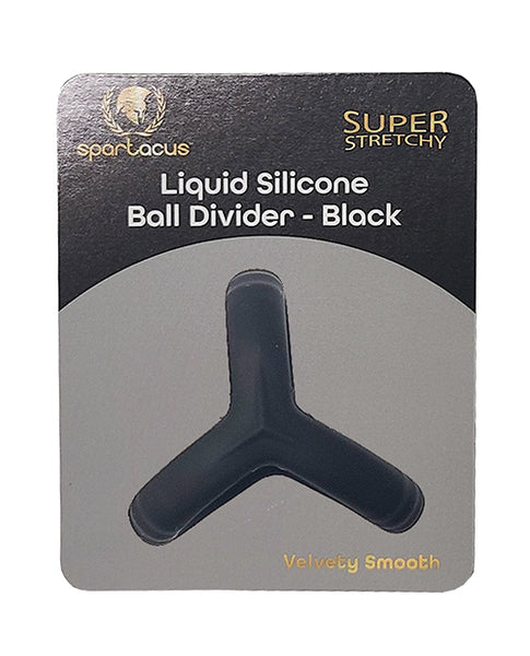 Spartacus Liquid Silicone Ball Divider, Black