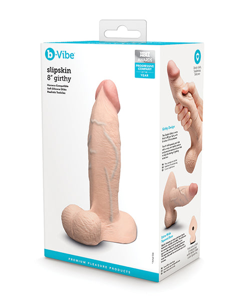 b-Vibe Slipskin 8" Girthy, Cream