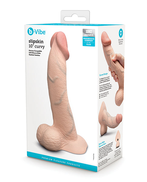 b-Vibe Slipskin 10" Curvy, Cream