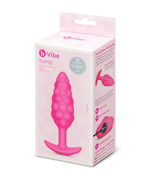 b-Vibe Bump Texture Plug, Pink