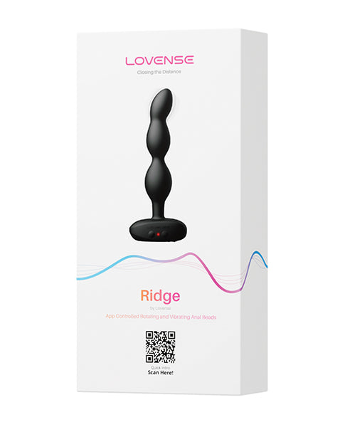 Lovense Ridge Bumpy Anal Plug, Black