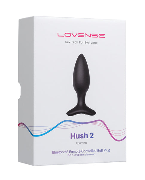 Lovense Hush 2 1.5" Butt Plug, Black