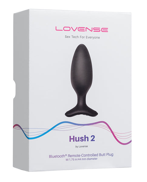 Lovense Hush 2 1.75" Butt Plug, Black