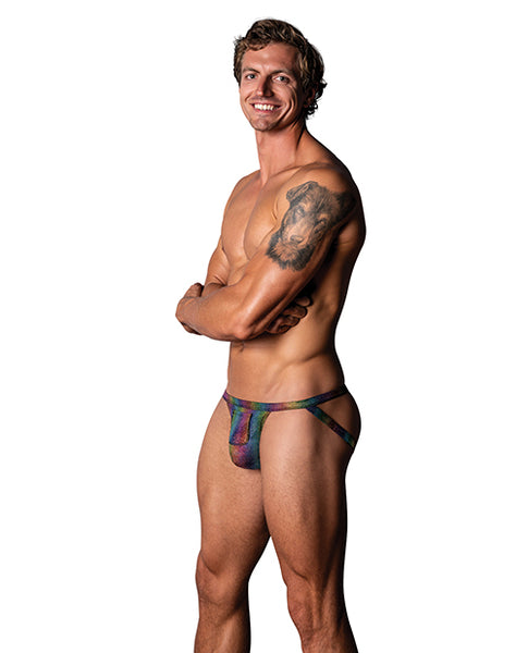 Pack & Play Jock w/Front Condom Pocket, Rainbow S/M