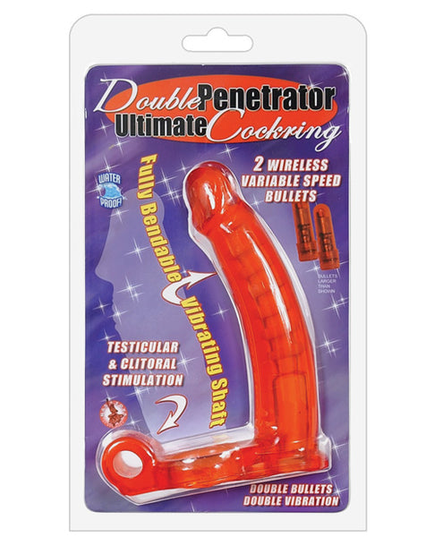 Double Penetrator Ultimate Cockring, Red