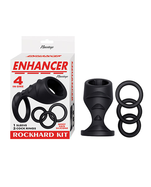 Enhancer Rockhard 4 In One Kit, Black