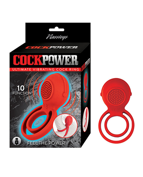 Cockpower Ultimate Vibrating Cock Ring, Red