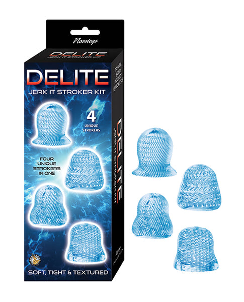 Delite Jerk It Stroker Kit, Blue
