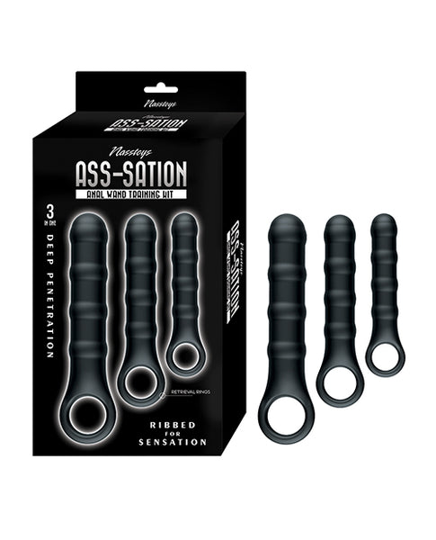 Nasstoys Ass-Sation Anal Wand Training Kit, Black