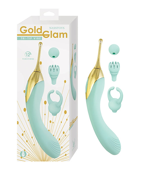 Nasstoys Gold Glam Tri-Tip Vibe, Aqua