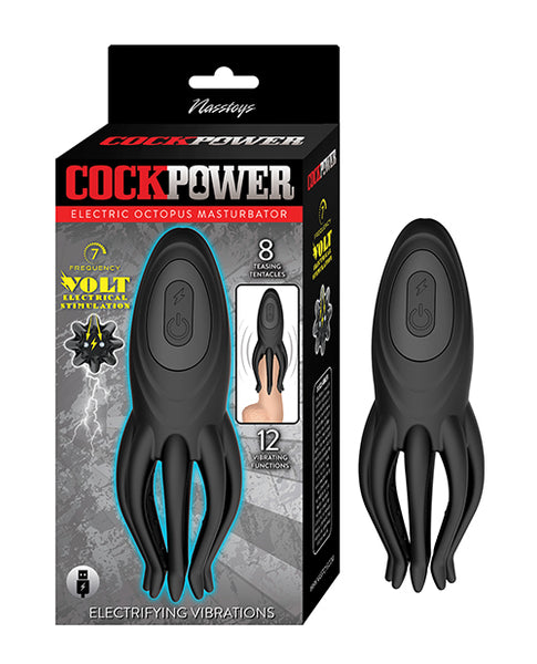 Nasstoys Cockpower Electric Octopus Masturbator, Black