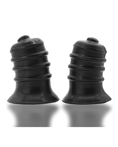 Oxballs Ribnibs Curved Springy-Ribbed Nip Suckers, Special Edition Night