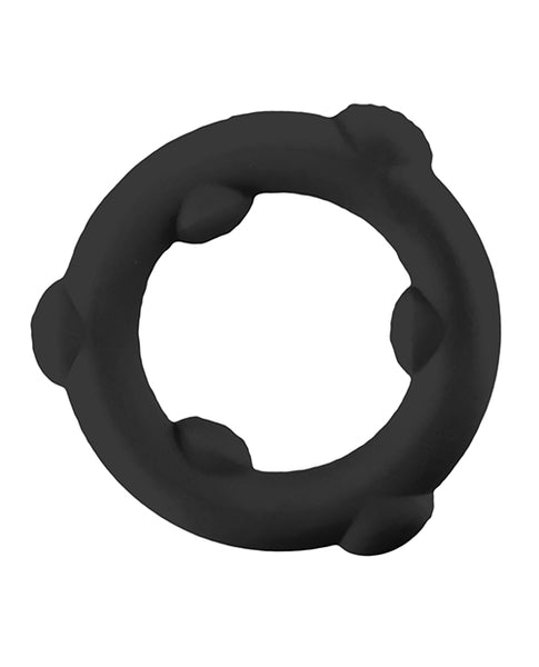 Oxballs Spinner Single Silicone Ring, Black