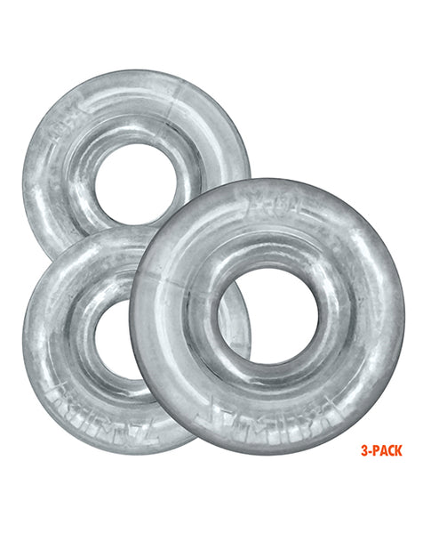 Oxballs Rimringz Multi Size 3 Pack of Cock Rings, Clear