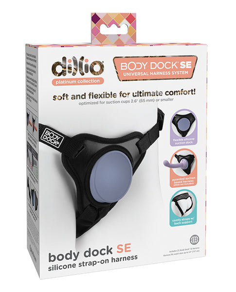 Dillio Platinum Body Dock SE Strap On Harness, Black