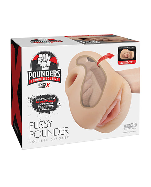 PDX Plus Pussy Pounder Squeeze Stroker, Light