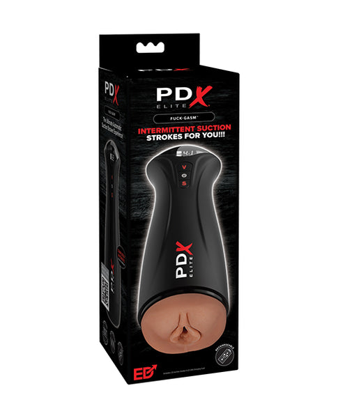 PDX Elite Fuck Gasm Pussy Stroker, Brown