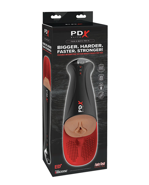 PDX Elite Fuck-O-Matic Pro XL Pussy Stroker, Brown