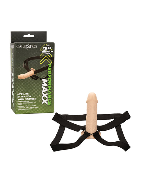 Performance Maxx Life-Like Penis Extension w/Harness, Ivory