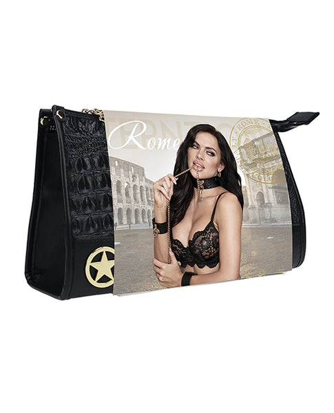 Shots Ouch! Rome Collection Bondage Kit w/Bag, Black