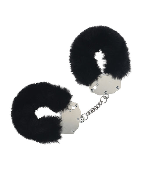 Shots Ouch! Heavy-duty Fluffy Handcuffs, Black