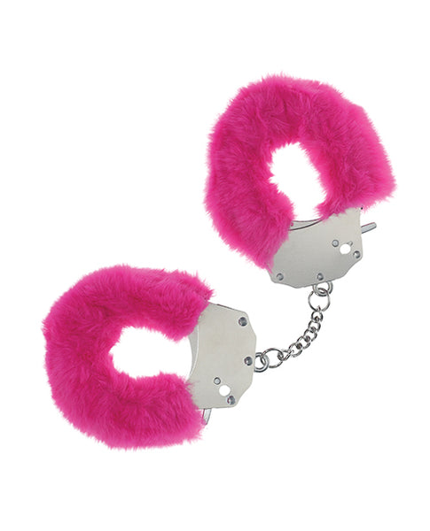 Shots Ouch! Heavy-duty Fluffy Handcuffs, Pink