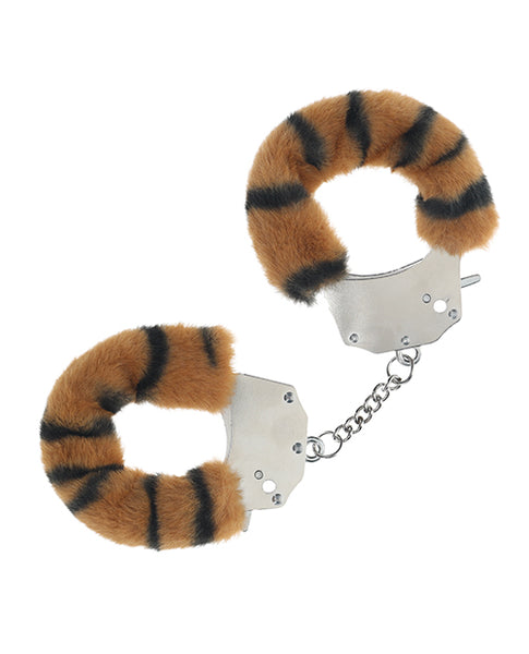Shots Ouch! Heavy-duty Fluffy Handcuffs, Tiger