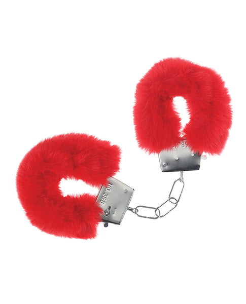 Shots Ouch! Classic Fluffy Handcuffs, Red