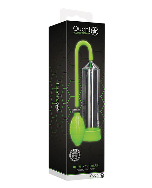 Shots Ouch Classic Penis Pump, Glow in the Dark