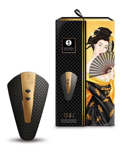 Shunga Obi Intimate Massager, Black